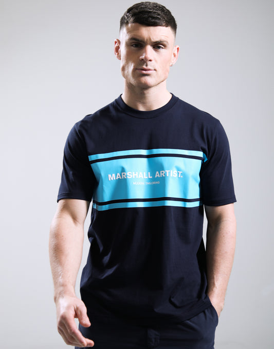 Marshall Artist Brent Logo T-Shirt Navy