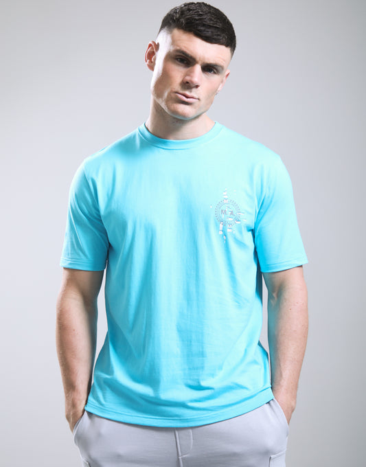 Marshall Artist Glitch Theory T-Shirt Cyan