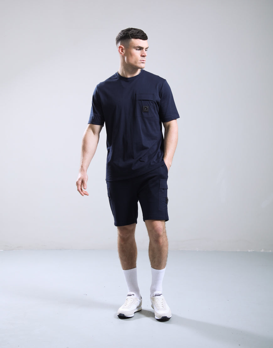 Marshall Artist Kyoto Pocket T-Shirt Navy