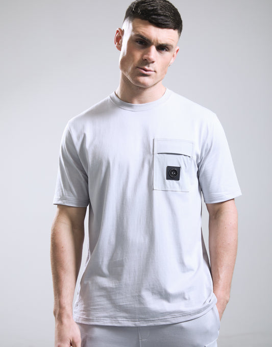 Marshall Artist Kyoto Pocket T-Shirt Oceanic Grey