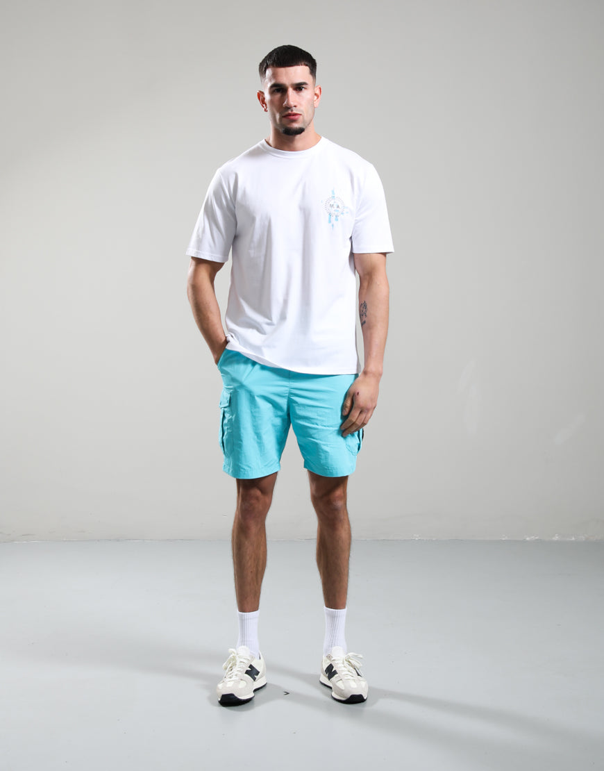 Marshall Artist Newport Cargo Short Cyan