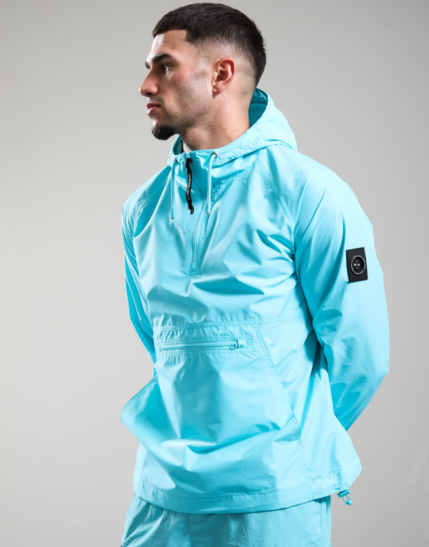 Marshall Artist Prenton 1/4 Zip Jacket Cyan