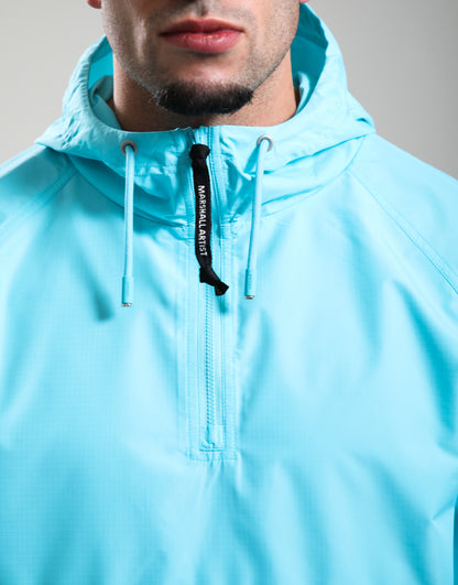 Marshall Artist Prenton 1/4 Zip Jacket Cyan