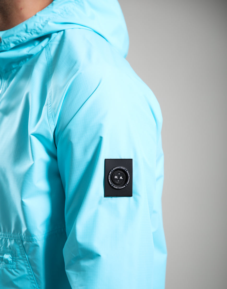 Marshall Artist Prenton 1/4 Zip Jacket Cyan