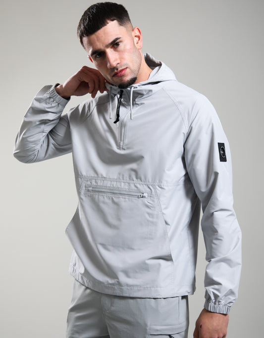 Marshall Artist Prenton 1/4 Zip Jacket Oceanic Grey