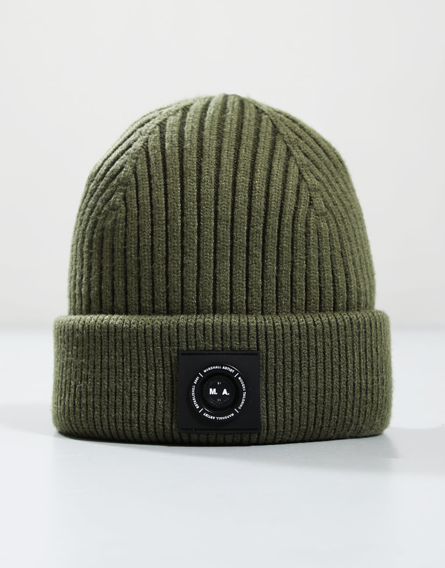 Marshall Artist Siren Cable Knit Beanie Khaki