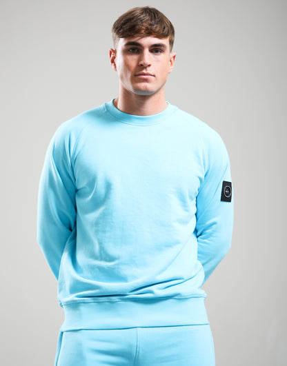 Marshall Artist Siren Crew Neck Sweat Cyan