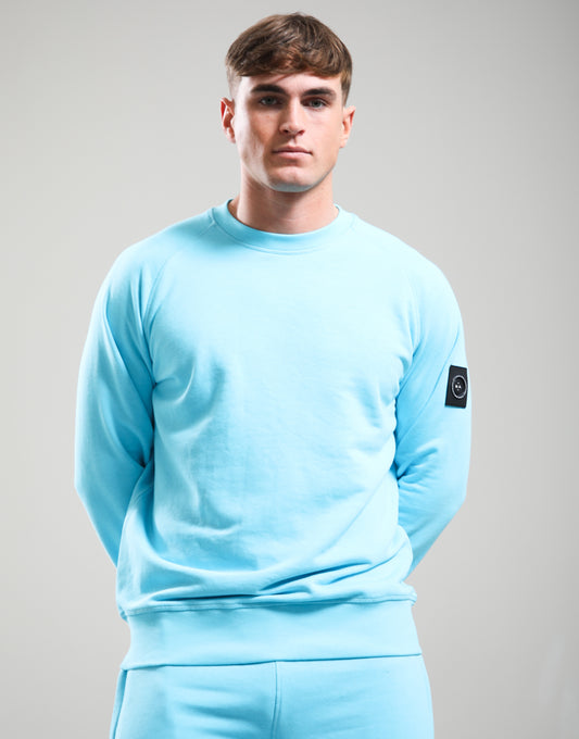 Marshall Artist Siren Crew Neck Sweat Cyan