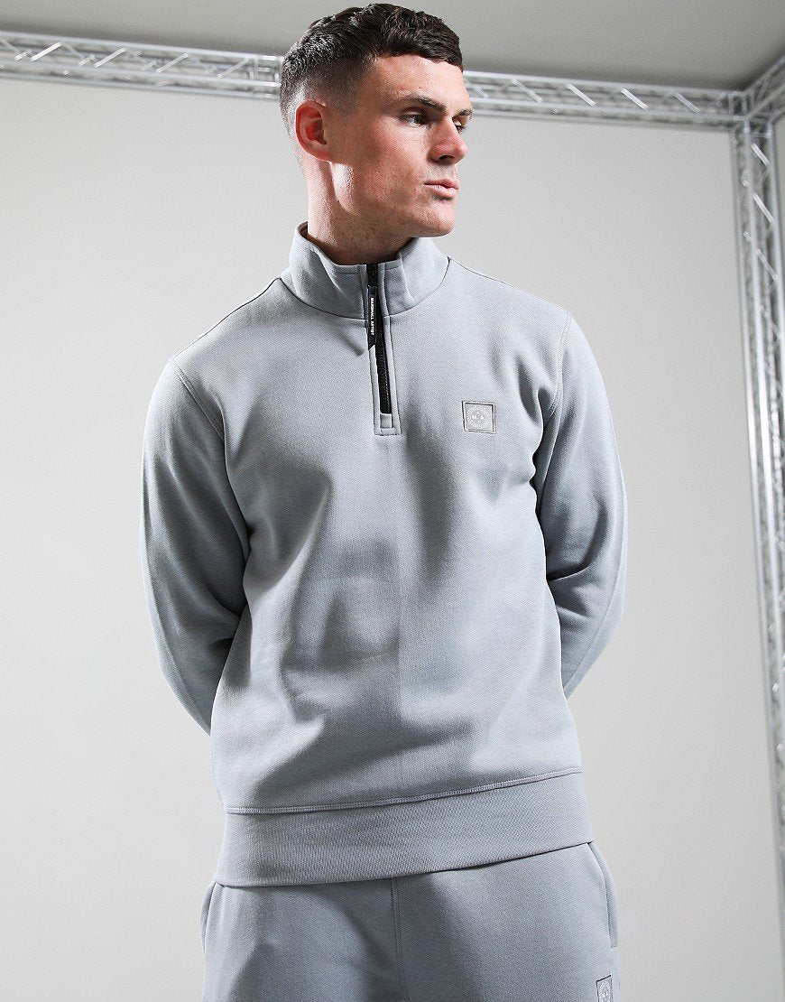 Marshall Artist Marchio 1/4 Zip Sweatshirt Monument Grey