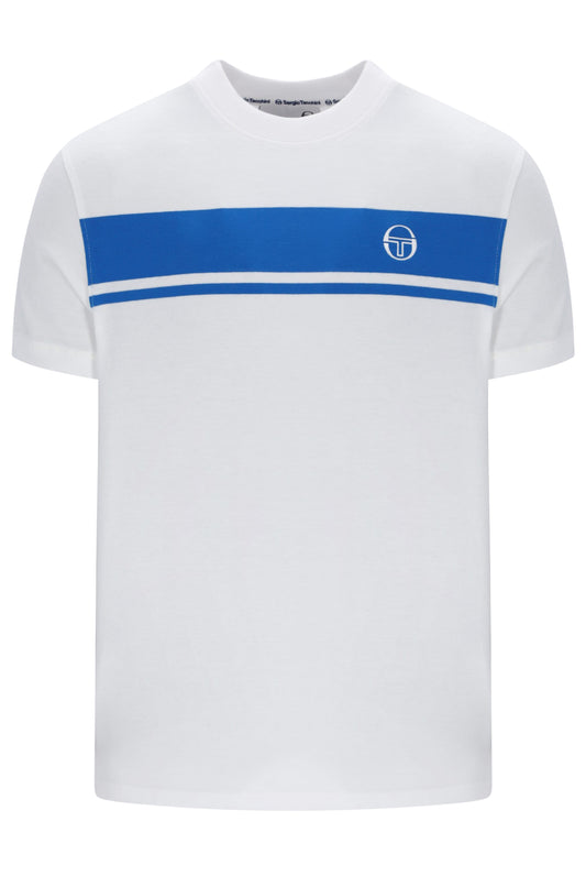 Sergio Tacchini Master T-Shirt White/Princess Blue