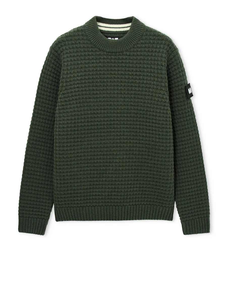 Weekend Offender Molson Chunky Mock Neck Jumper Black Forest