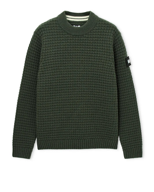 Weekend Offender Molson Chunky Mock Neck Jumper Black Forest