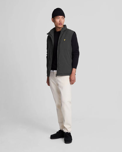 Lyle & Scott Cotton Merino Crew Neck Jumper Jet Black