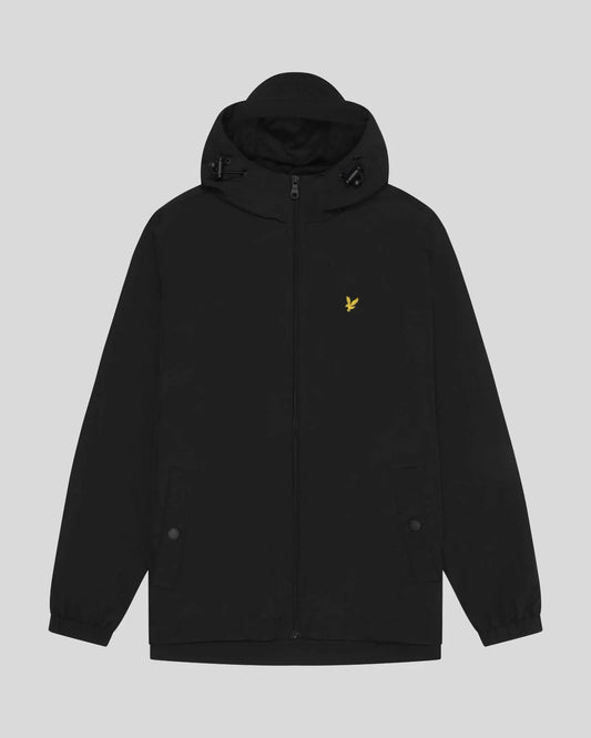 Lyle & Scott Water Resistant Hooded Jacket Jet Black