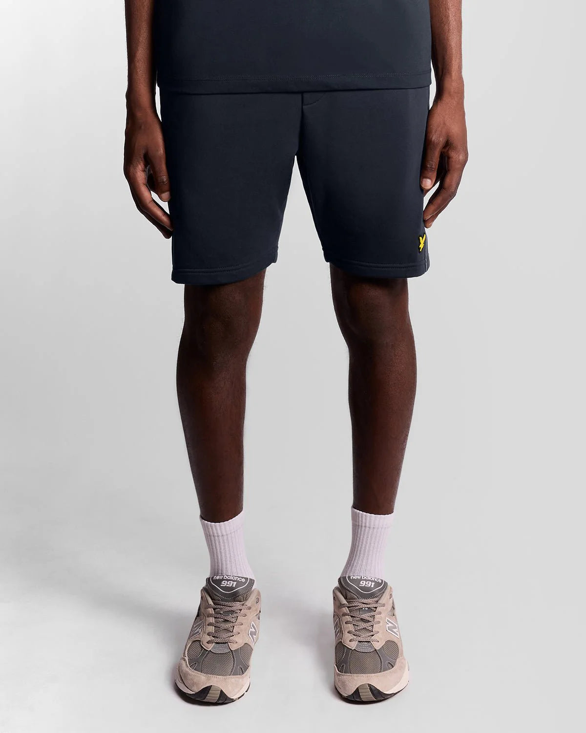 Lyle & Scott Sports Tape Sweat Shorts Dark Navy