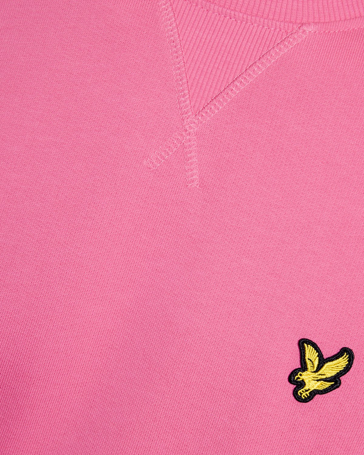 Lyle & Scott Cotton Crew Neck Sweatshirt Hot Pink