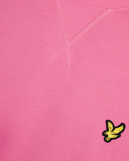 Lyle & Scott Cotton Crew Neck Sweatshirt Hot Pink