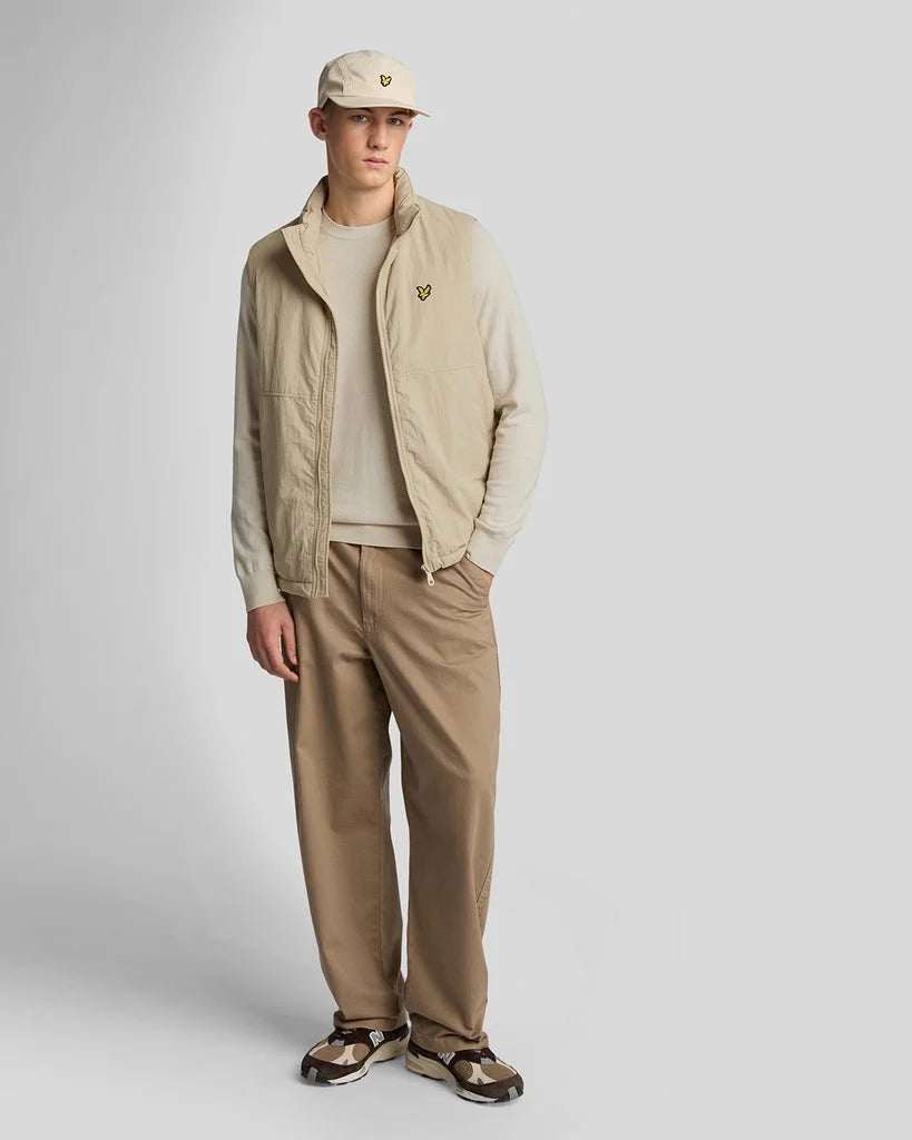 Lyle & Scott Cotton Merino Crew Neck Jumper Cove