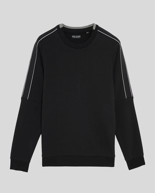 Lyle & Scott Sports Tape Sweatshirt Jet Black