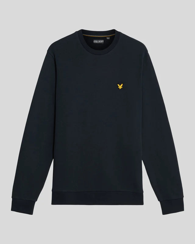 Lyle & Scott Geometric Globe Graphic Crew Neck Sweatshirt Dark Navy