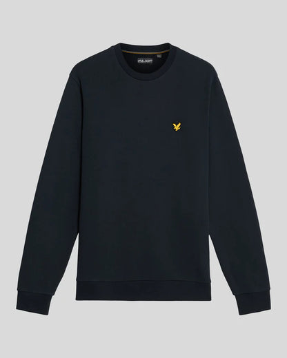 Lyle & Scott Geometric Globe Graphic Crew Neck Sweatshirt Dark Navy