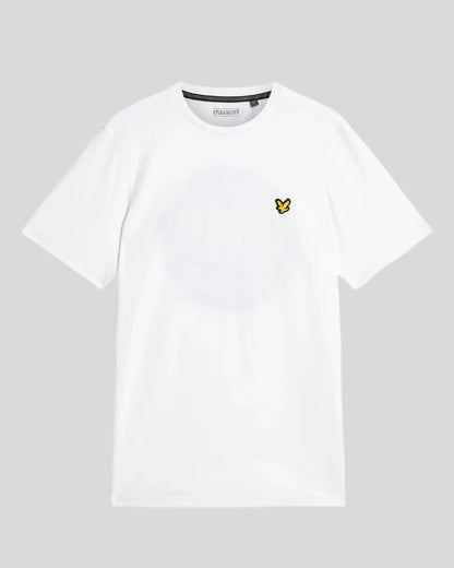 Lyle & Scott Geometric Globe Graphic T-Shirt White