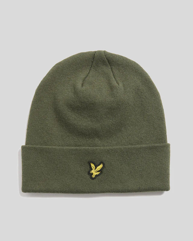 Lyle & Scott Merino Wool Blend Beanie Deep Depths
