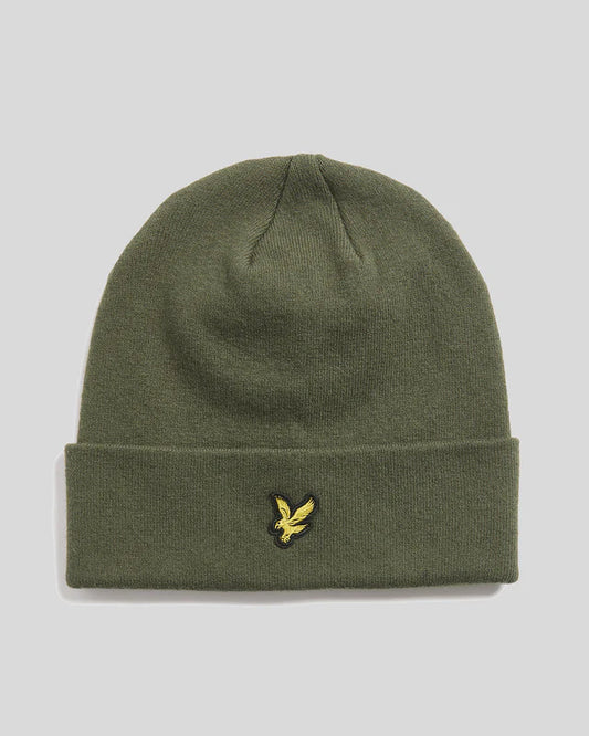 Lyle & Scott Merino Wool Blend Beanie Deep Depths