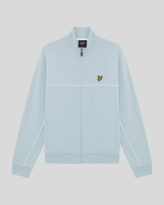 Lyle & Scott Piped Full Zip Track Top Opal Blue