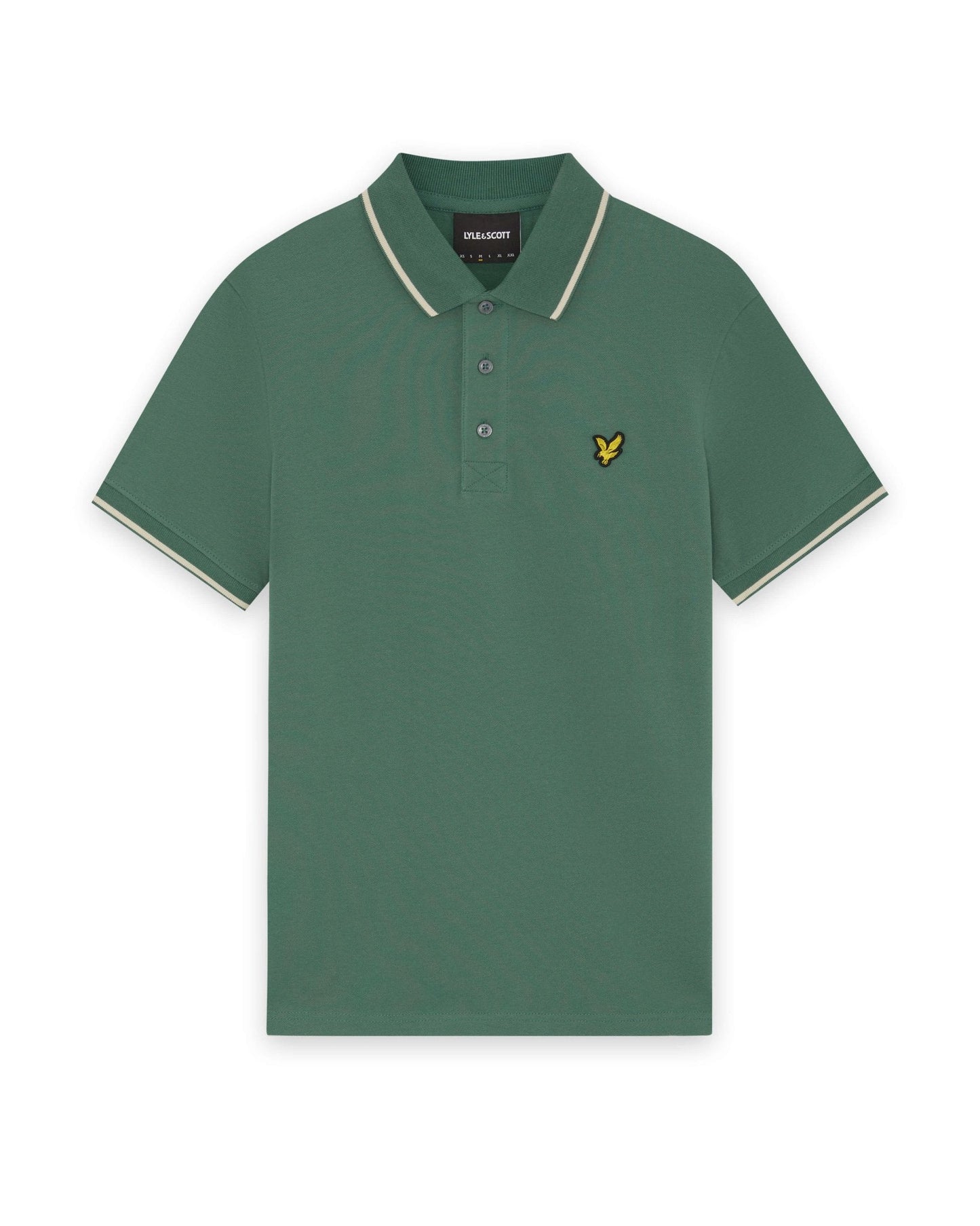 Lyle & Scott Tipped Polo Shirt Everglade/Wheat
