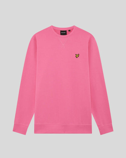 Lyle & Scott Cotton Crew Neck Sweatshirt Hot Pink