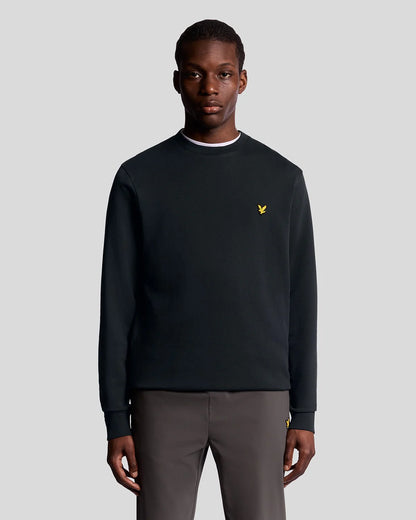 Lyle & Scott Geometric Globe Graphic Crew Neck Sweatshirt Dark Navy