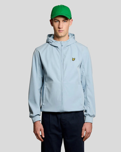 Lyle & Scott Mesh Lined Softshell Jacket Opal Blue