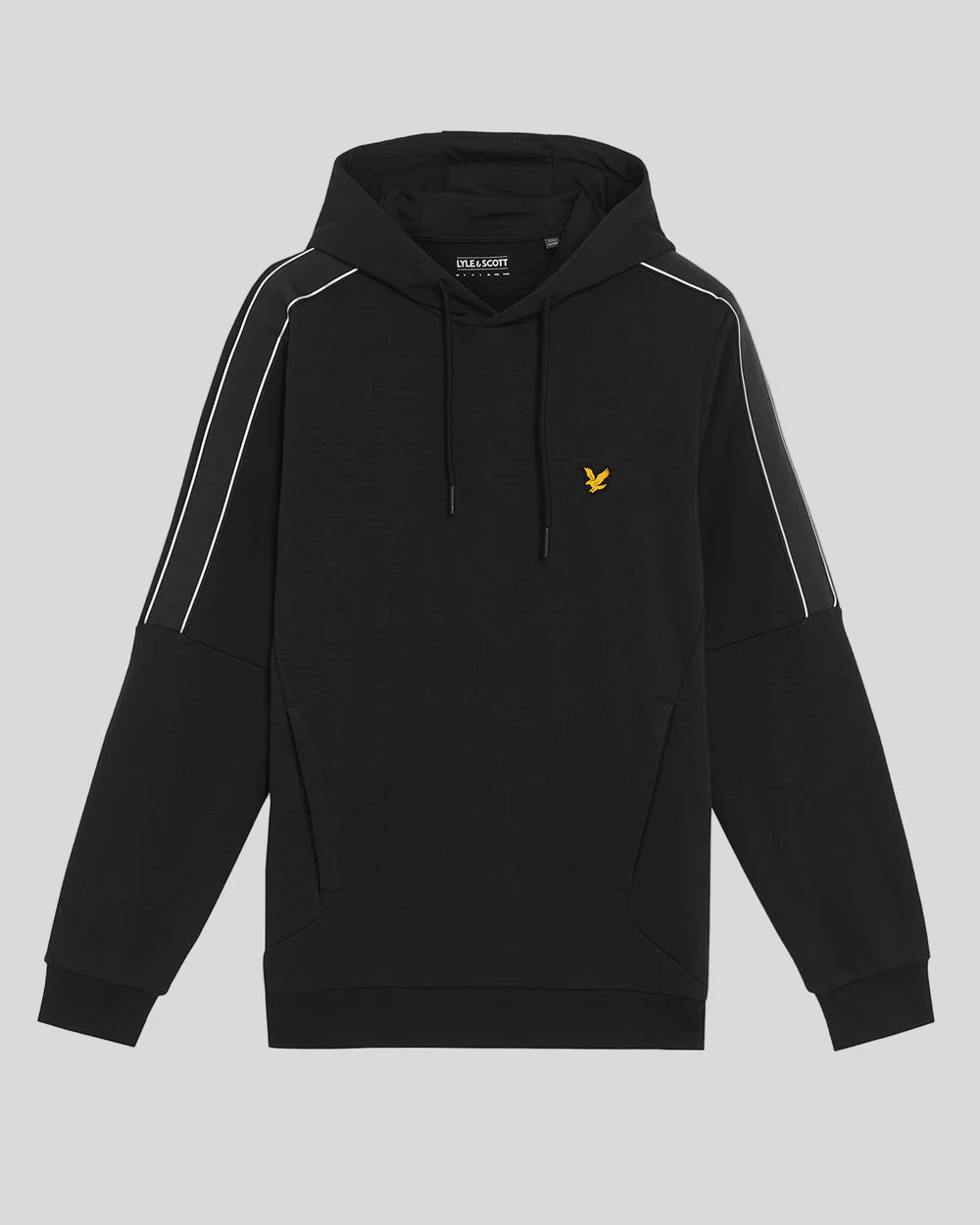 Lyle & Scott Sports Tape Hoodie Jet Black