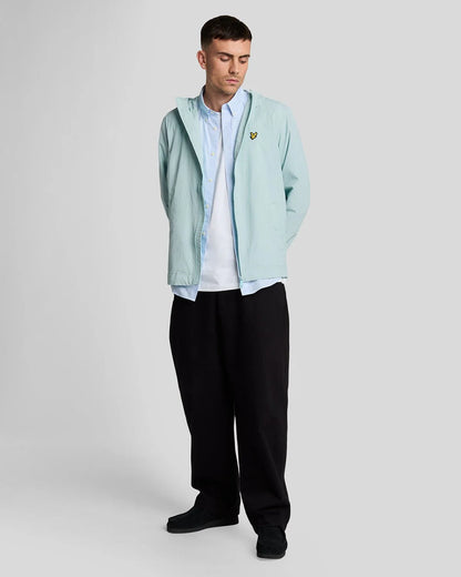 Lyle & Scott Zip Hooded Jacket Future Blue