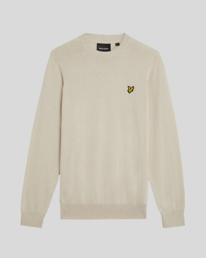 Lyle & Scott Cotton Merino Crew Neck Jumper Cove
