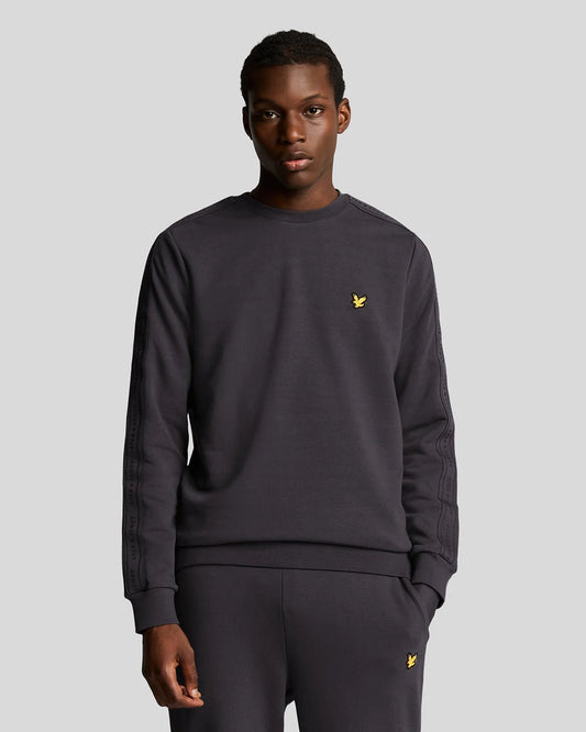Lyle & Scott Tape Crew Neck Graphite