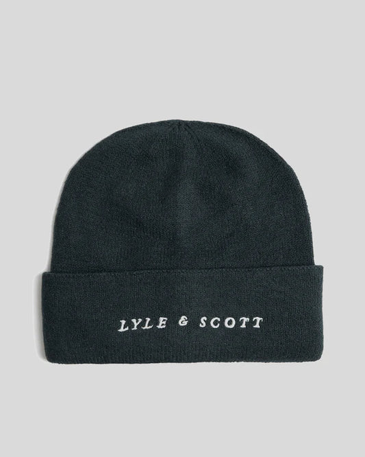 Lyle & Scott Script Logo Beanie Dark Navy