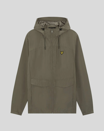 Lyle & Scott Lightweight Hooded Jacket Khaki Ash
