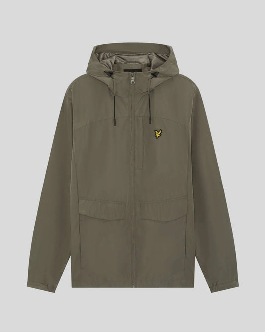 Lyle & Scott Lightweight Hooded Jacket Khaki Ash