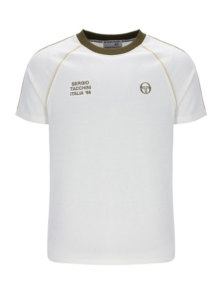 Sergio Tacchini Ghibli Davis T-Shirt Gardenia/Dark Olive/Mojave Desert