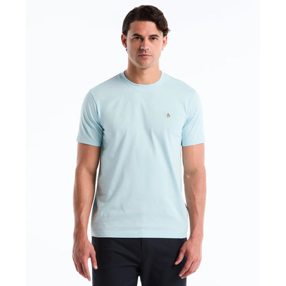 Original Penguin Sticker Pete Logo T-Shirt Cool Blue