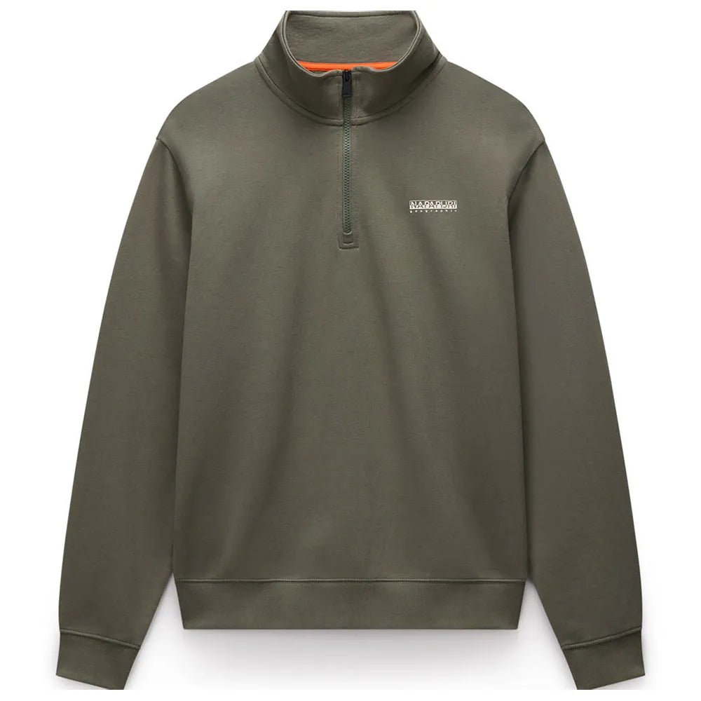 Napapijri B-SMALL BOX Half Zip Tea Leaf