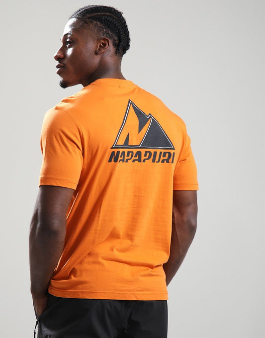 Napapijri S-GUIDE SS T-Shirt Orange Pumpkin