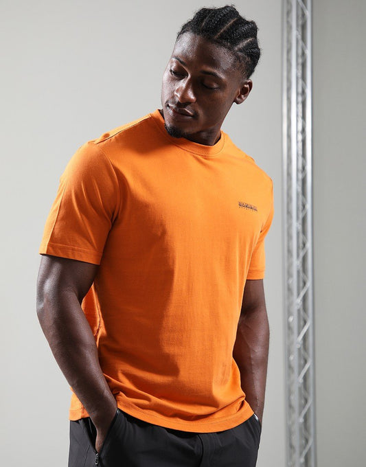 Napapijri S-GUIDE SS T-Shirt Orange Pumpkin