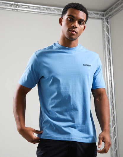 Napapijri S-Small Box T-Shirt Blue Jasper B9A