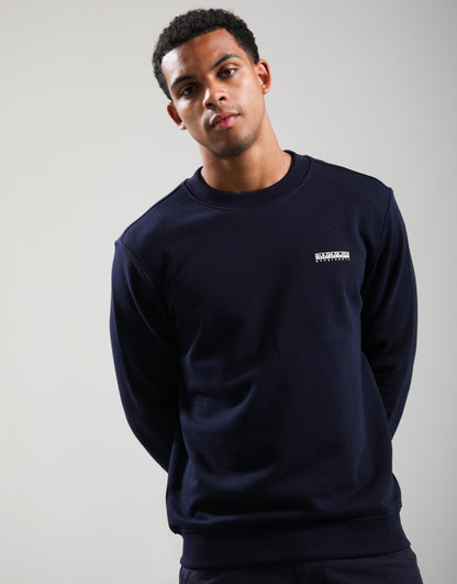Napapijri B-Small Box Crew Sweat Blu Marine