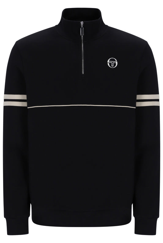 Sergio Tacchini Orion 1/4 Zip Black/Peyote