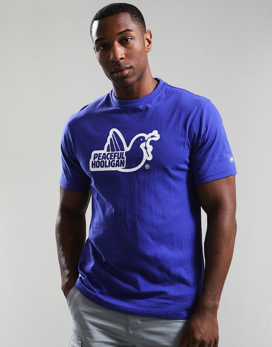 Peaceful Hooligan Outline T-Shirt Blueberry