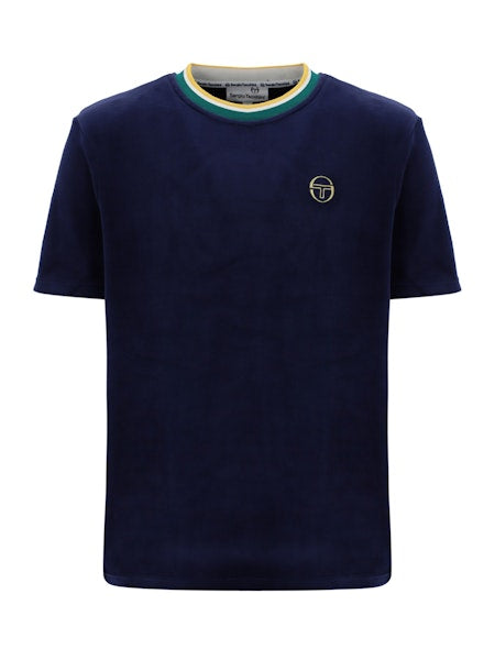 Sergio Tacchini Monte Velour T-Shirt Maritime Blue